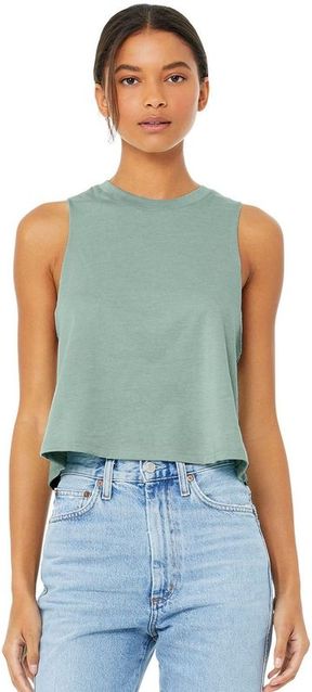 Bella + Canvas Ladies' Racerback Cropped Tank Top